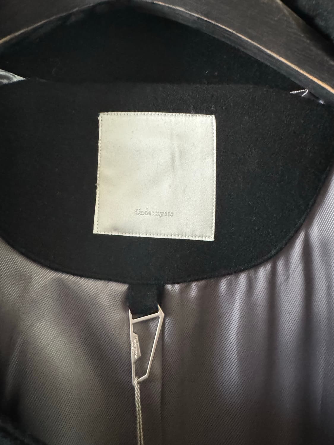 언더마이카 리전.02 발마칸 오버사이즈 울 코트 블랙 사이즈2 상품이미지3