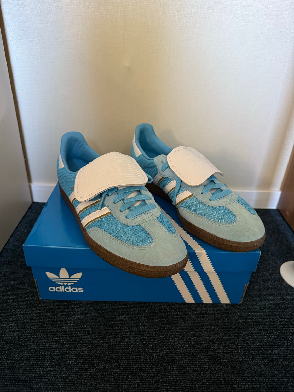 아디다스 삼바 LT 세미 블루 화이트 상품이미지2