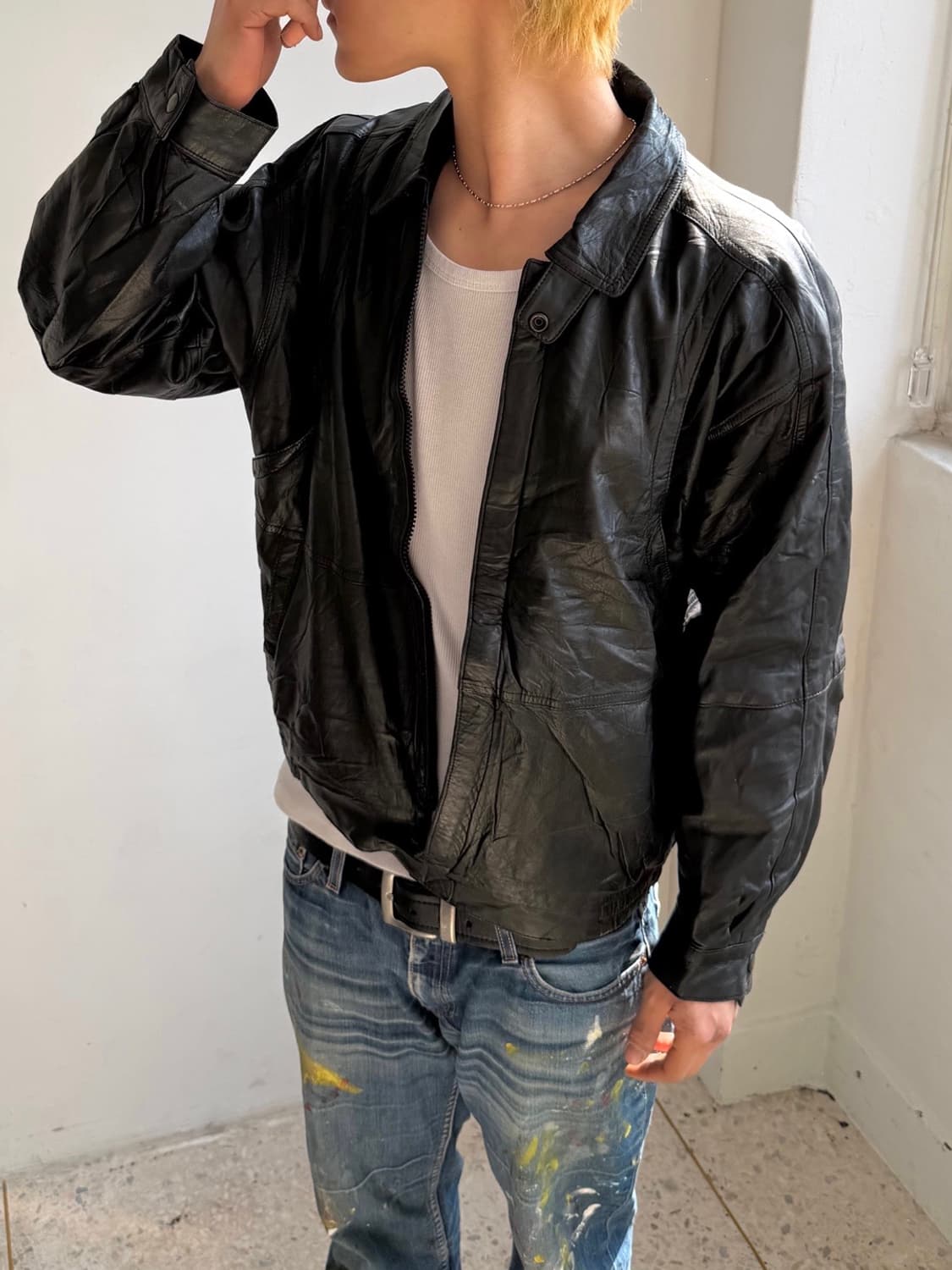 리얼레더 양가죽 블루종 자켓 상품이미지1