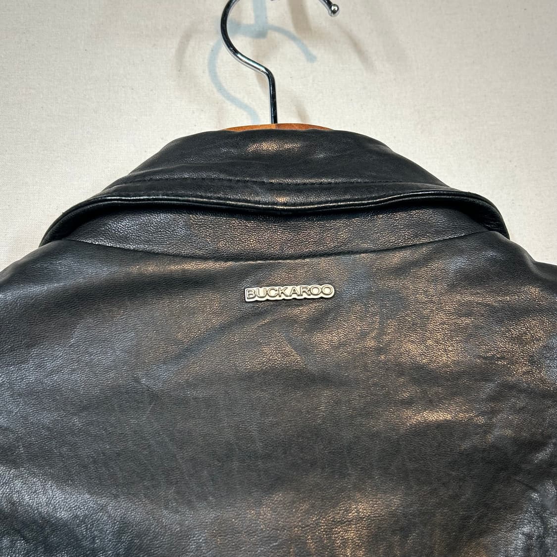 M) BUCKAROO 버커루 블랙 양가죽 라이더 자켓 상품이미지8