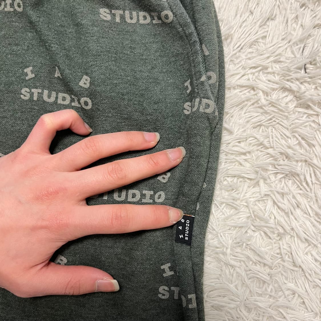 IAB Studio green sweatpants 상품이미지4