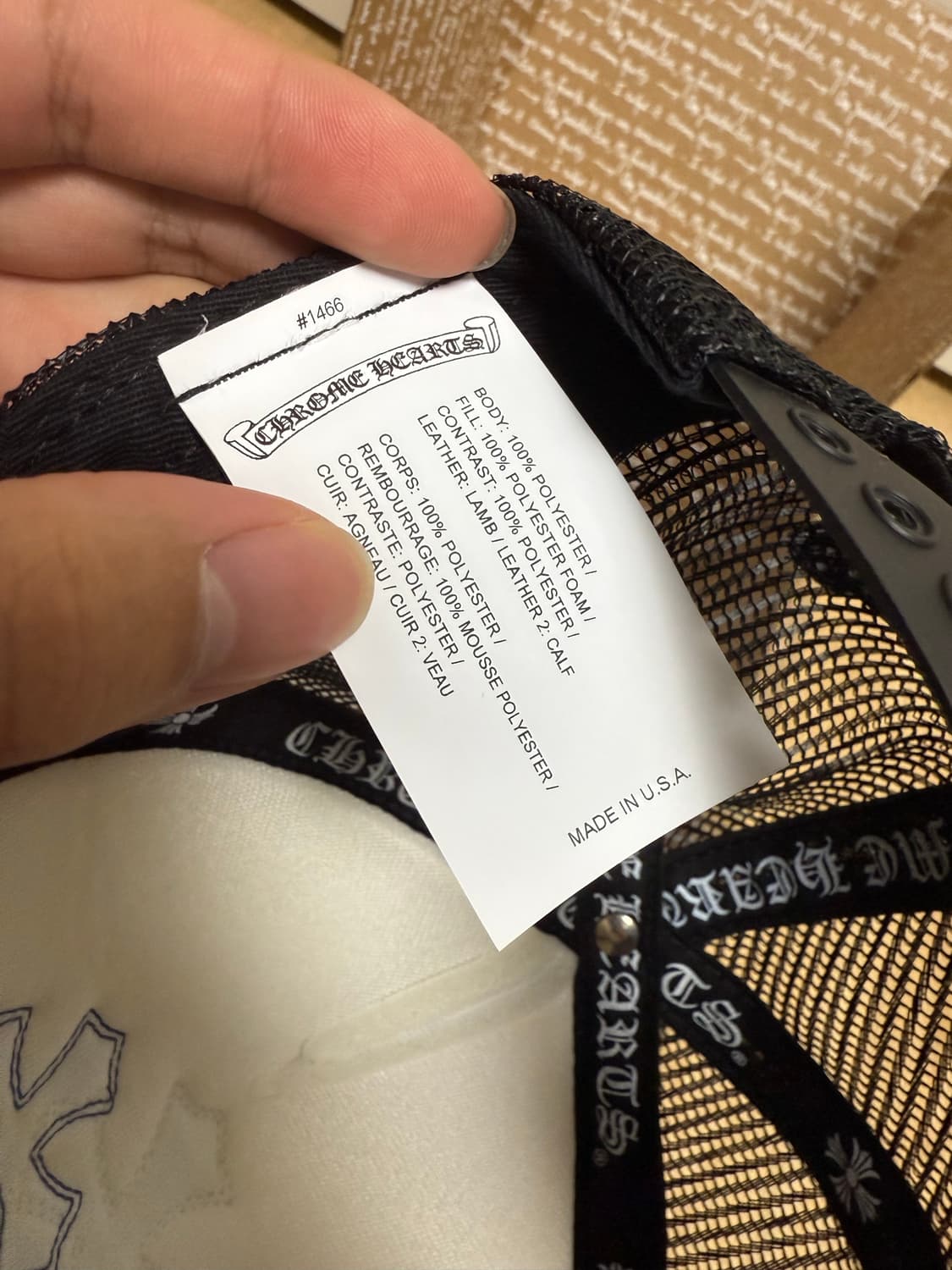 크롬하츠 트리플 크로스 캡 새상품 상품이미지8