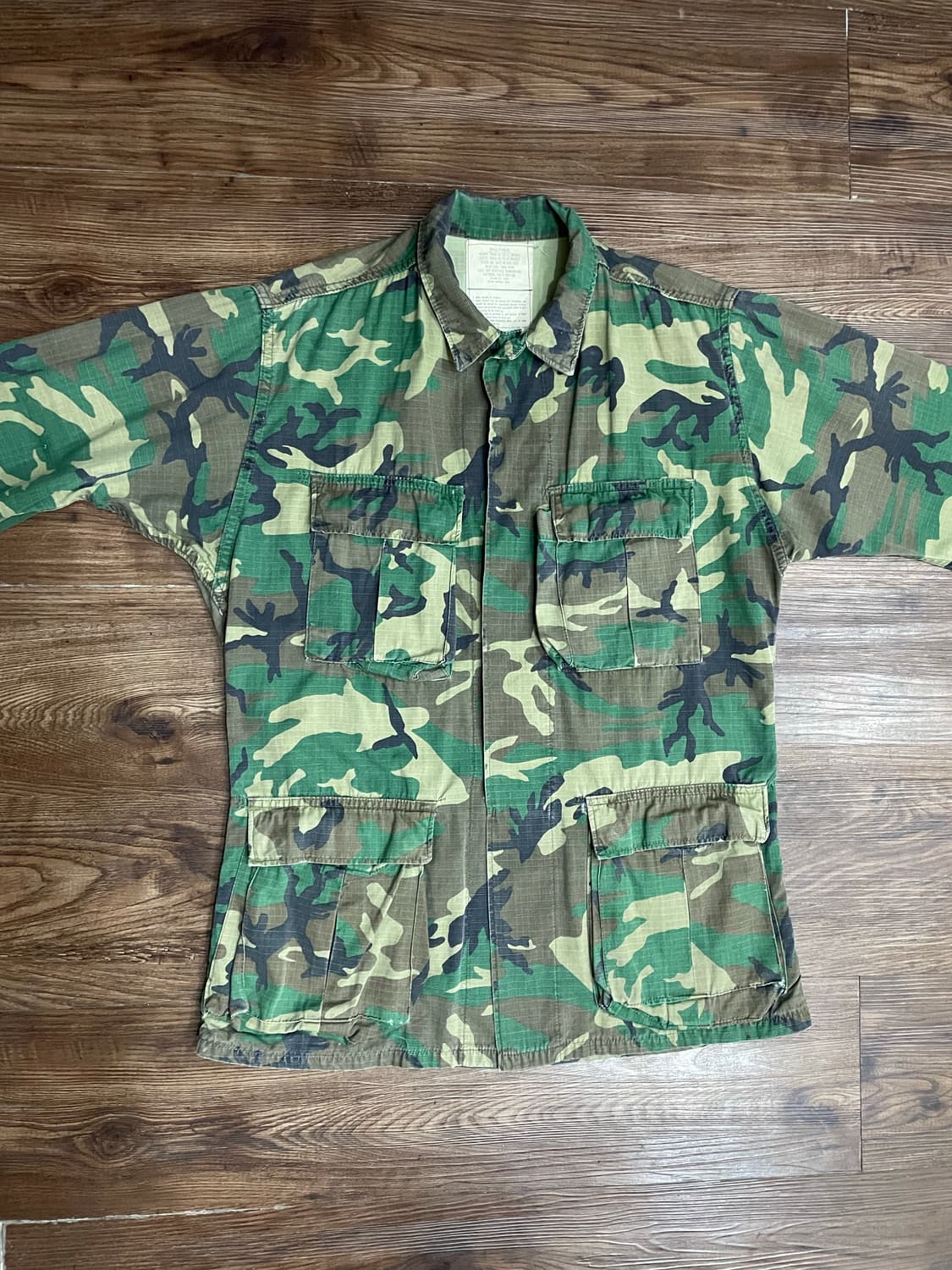 80년산 미군 희귀 RDF ERDL 퍼티그 자켓 SR 상품이미지3