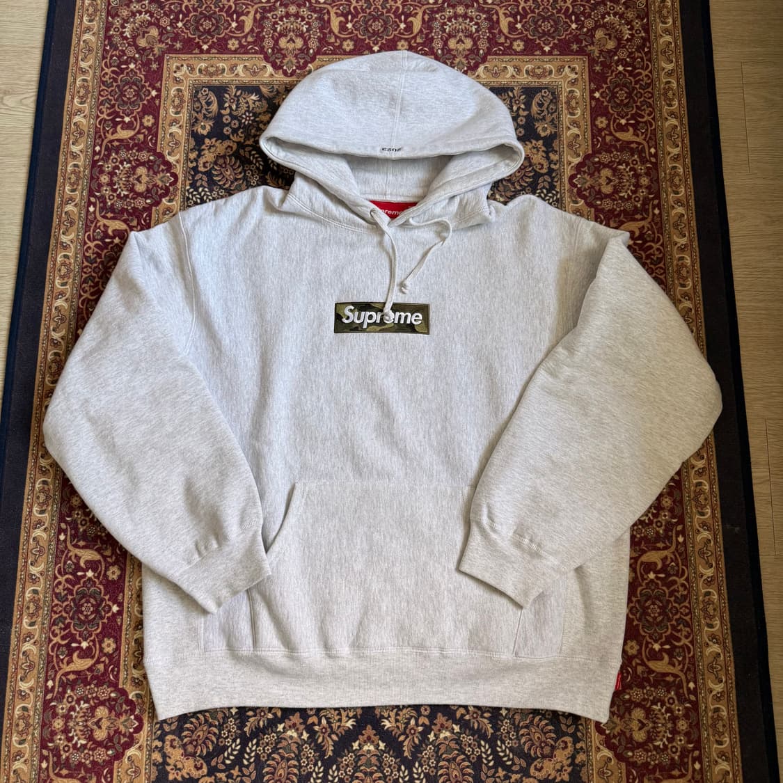 [L] 슈프림 카모 박스로고 후드 상품이미지1