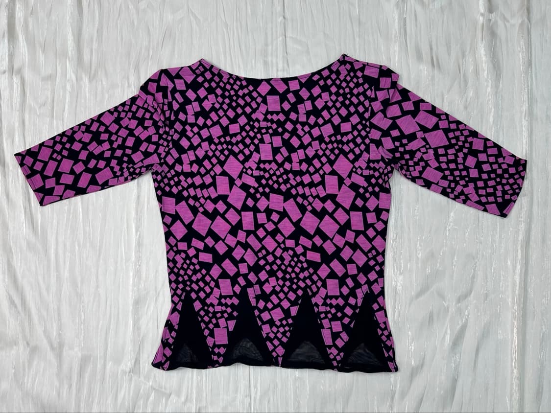 Puple neon cube mesh top 상품이미지4