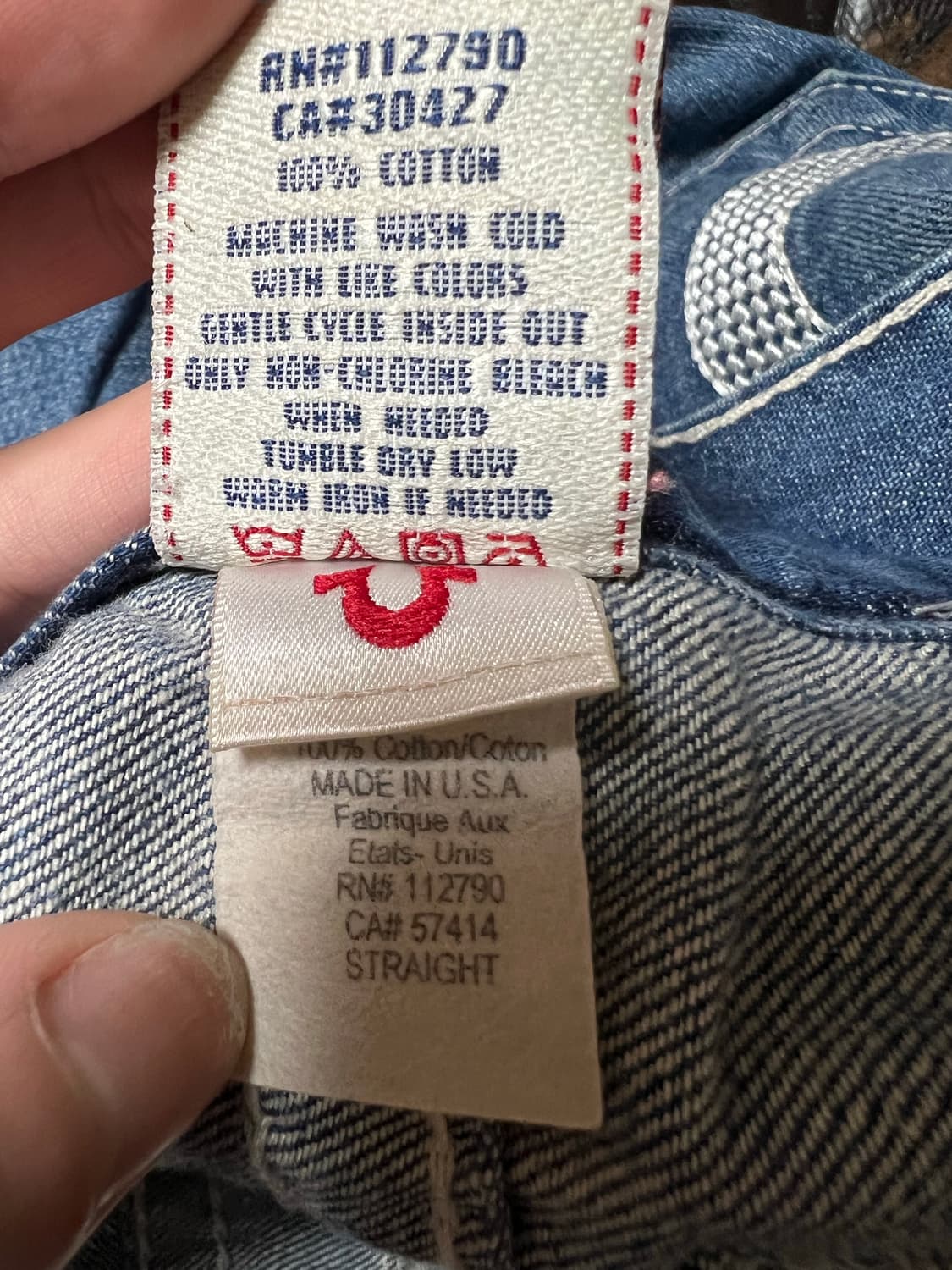 트루릴리젼 워싱 인디고 데님 32 상품이미지4