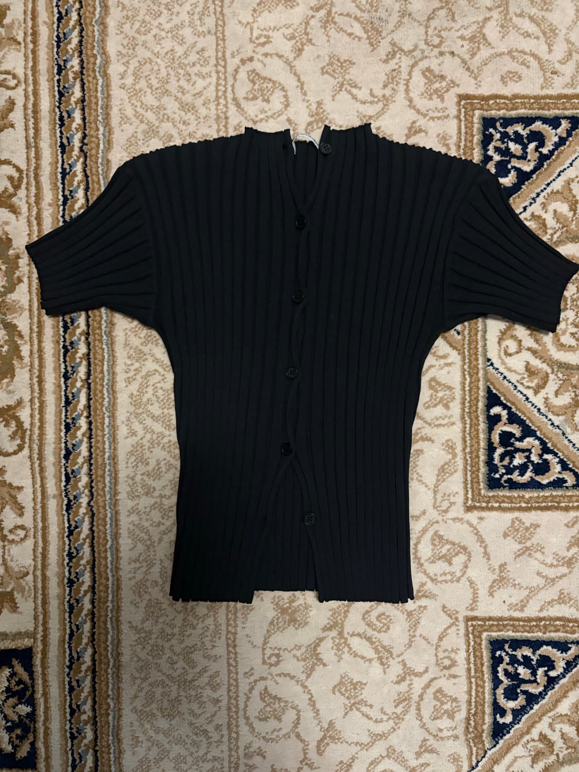 Le917 le17septembre 플리츠 반팔 가디건  상품이미지2