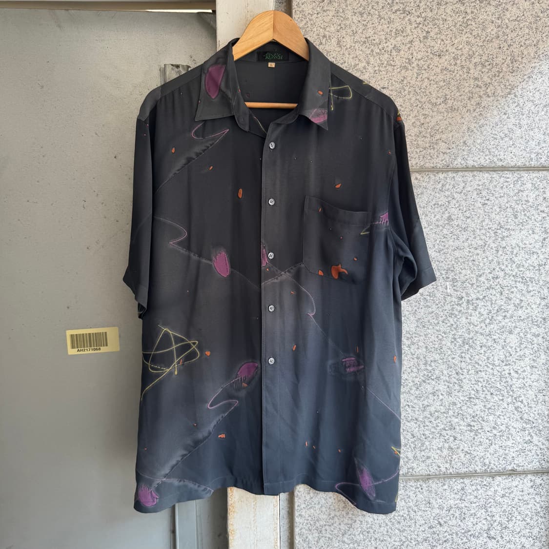 VTG JPN 아토믹 패턴 반팔 셔츠 상품이미지1