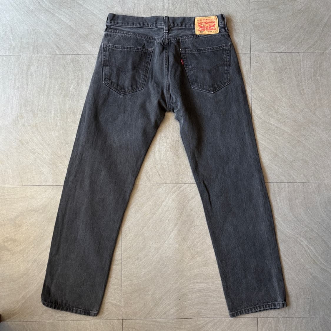 리바이스 정품 505 데님 블랙 팬츠 바지 상품이미지6