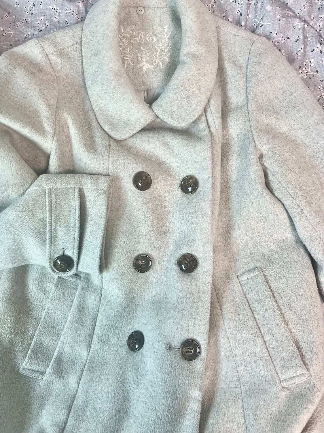 일본빈티지 더블코트 자켓갸루리즈리사엑시즈팜어스뮤직세실맥비 상품이미지2