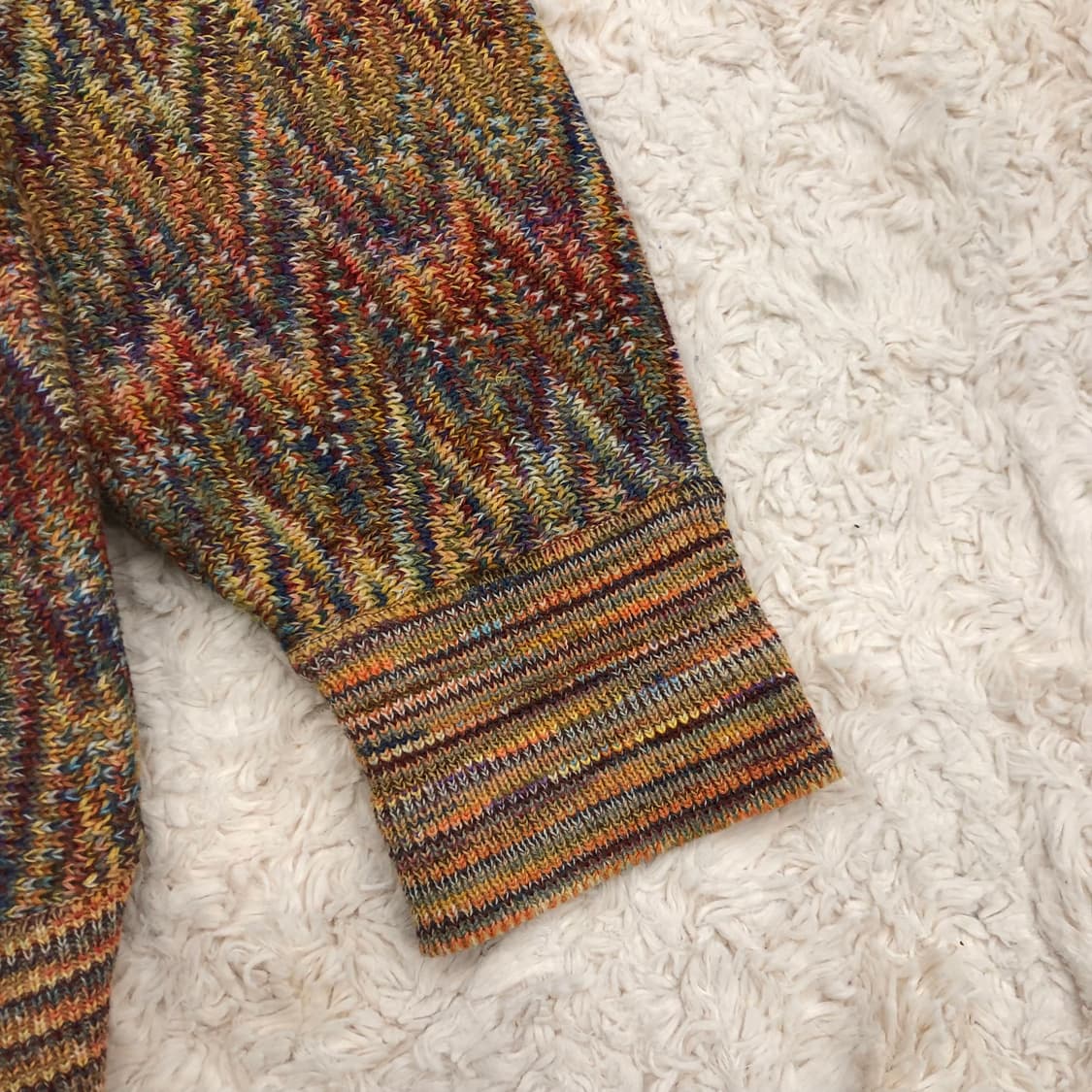 빈티지 멀티컬러 울 카라 니트 상품이미지3