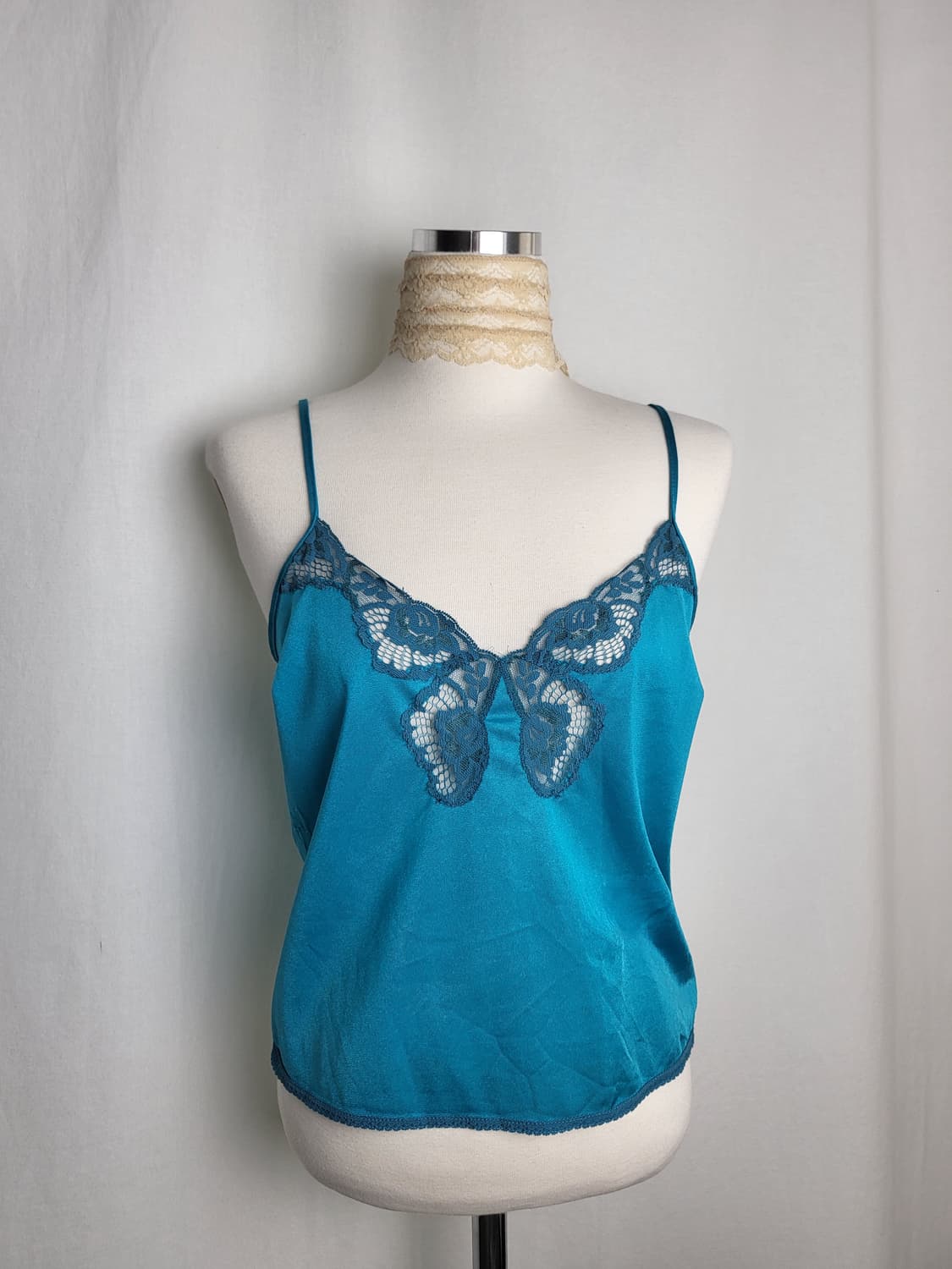 빈티지 더스티 블루 숏 슬립 상품이미지5