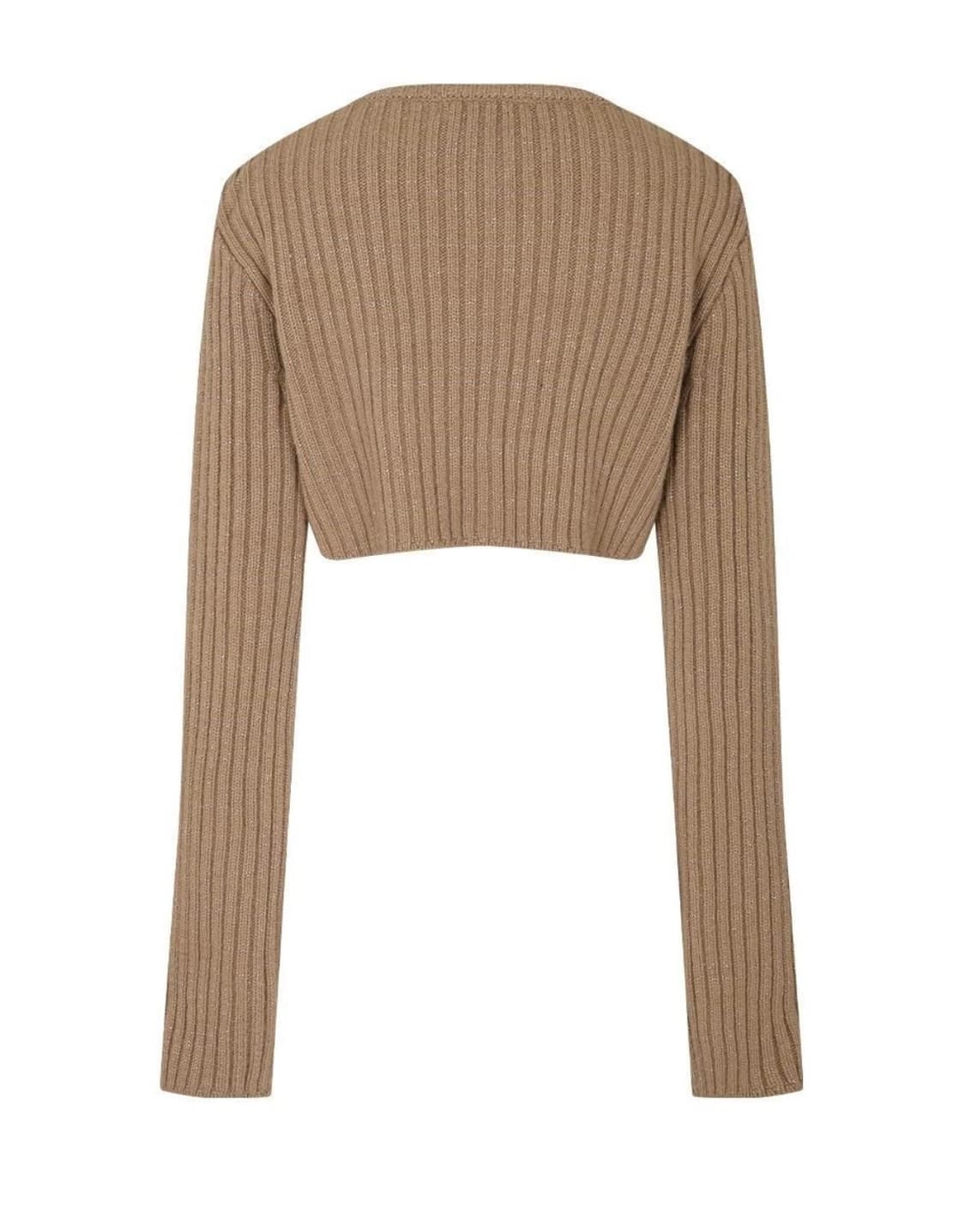 큐리티 메탈릭 크롭니트 볼레로 상품이미지7