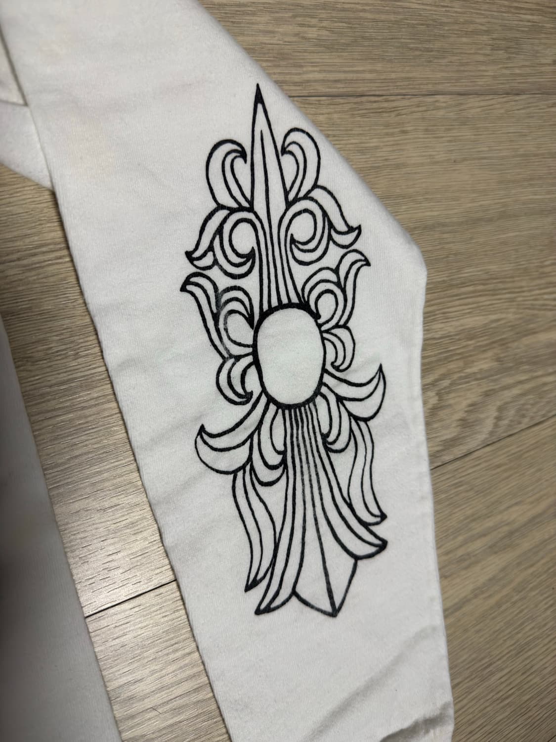 90s~00s 초기 올드 크롬하츠 뉴욕 빈티지 롱슬리브 긴팔 화이트 S 상품이미지9