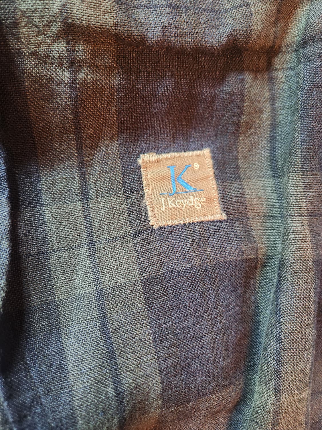 J.Keydge 블랙와치 린넨 블레이저48 상품이미지3