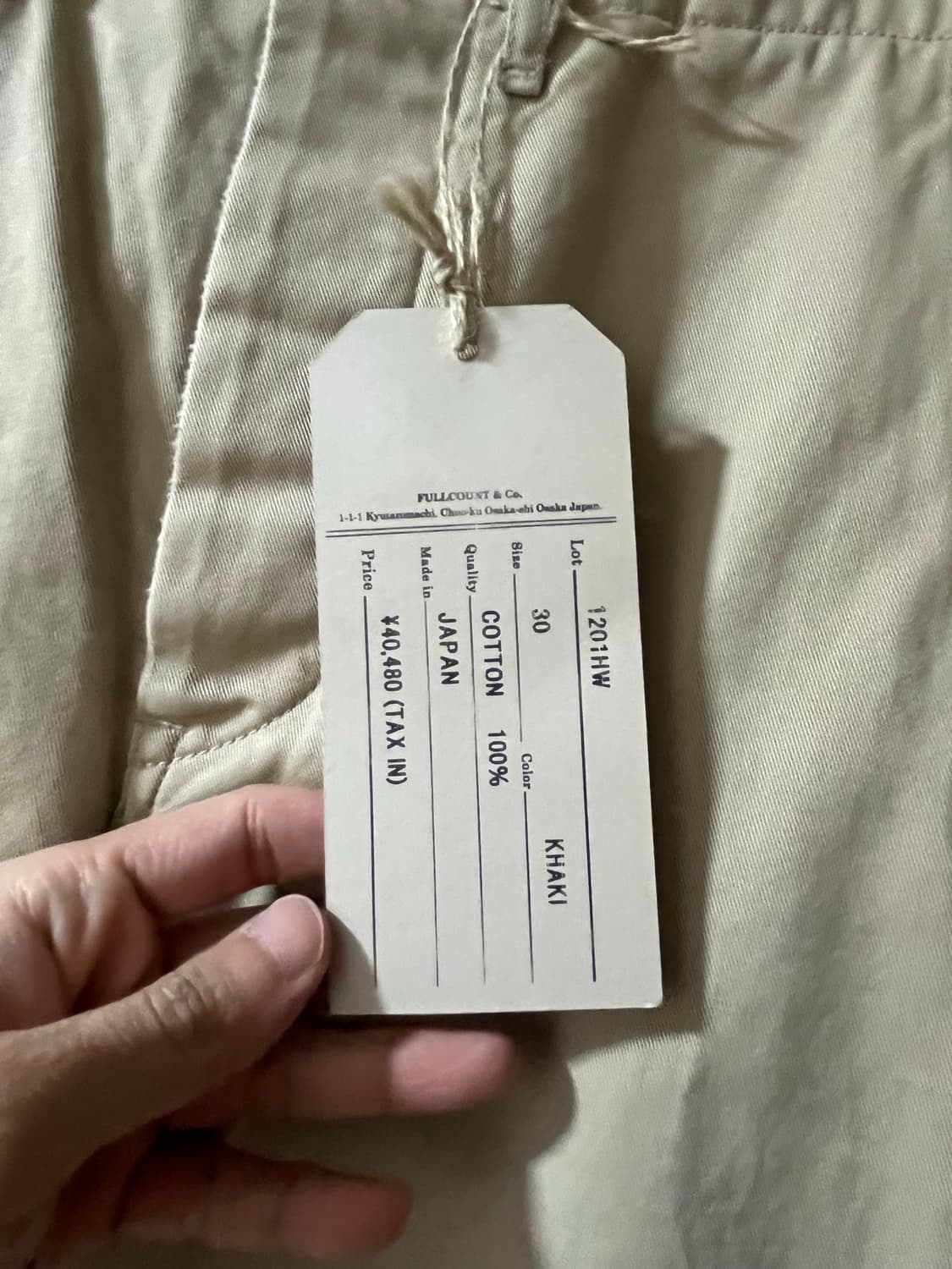 풀카운트1201HW US ARMY 치노 팬츠 Freedom 카키 30팜 상품이미지7