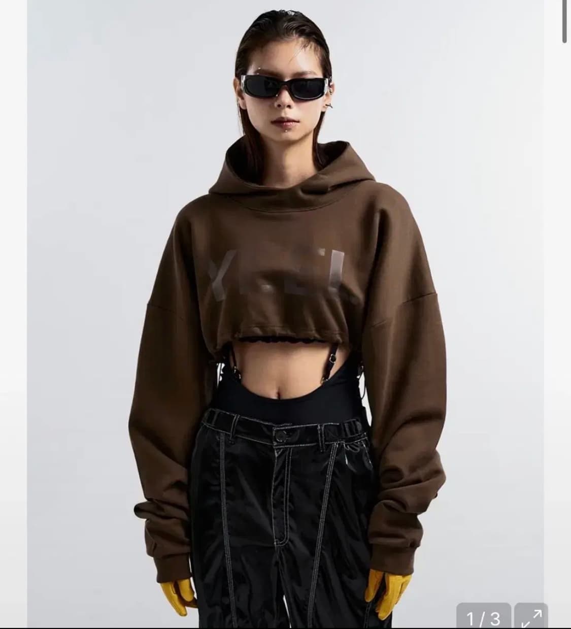 yeel leey 크롭 후드티 상품이미지1