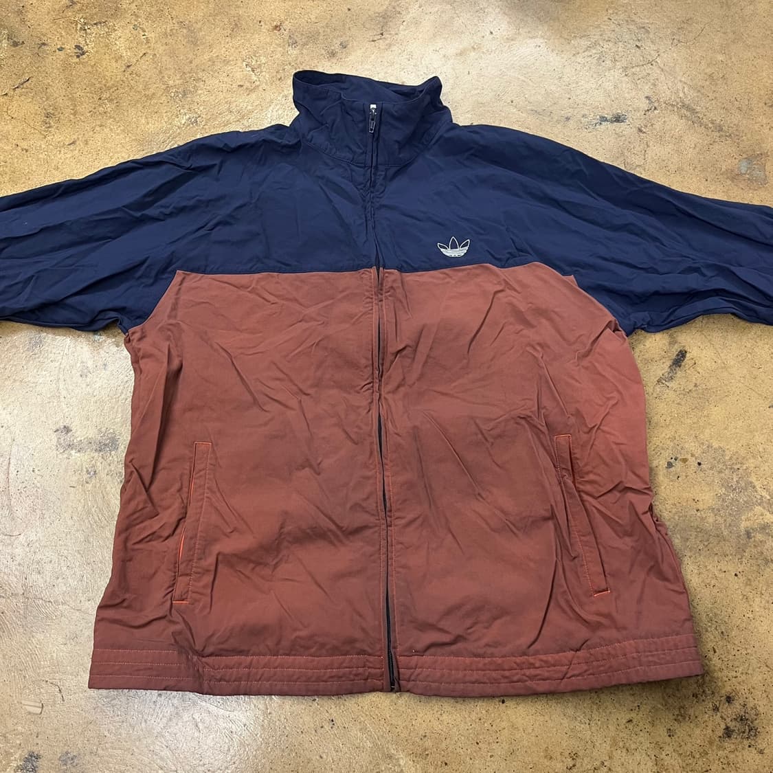 [정품/L] 아디다스 바람막이 네이비 브라운 컬러 b19 상품이미지3