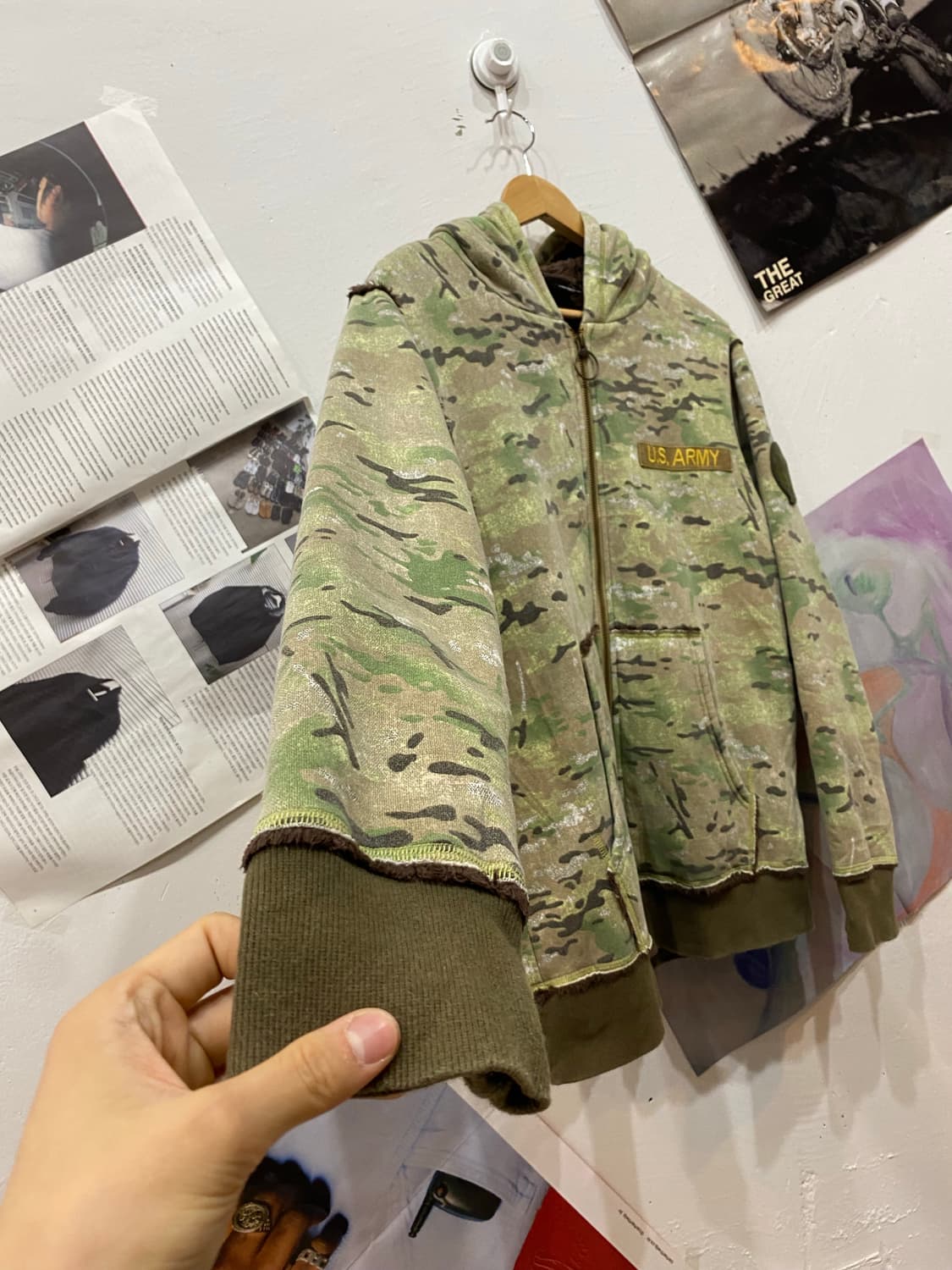 아비렉스 밀리터리 패치워크 후드집업  상품이미지9