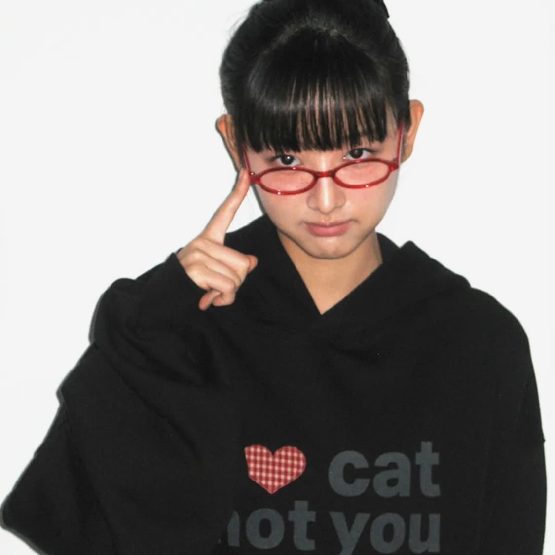 I LOVE CAT NOT YOU CAT EAR HOODIE 상품이미지2