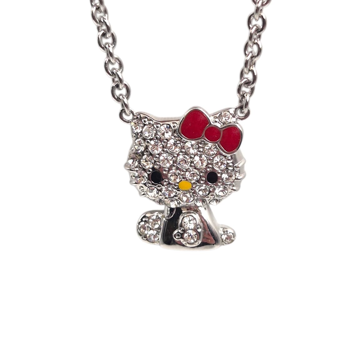 08s 레어 키티 실버 925 파베 목걸이 상품이미지5