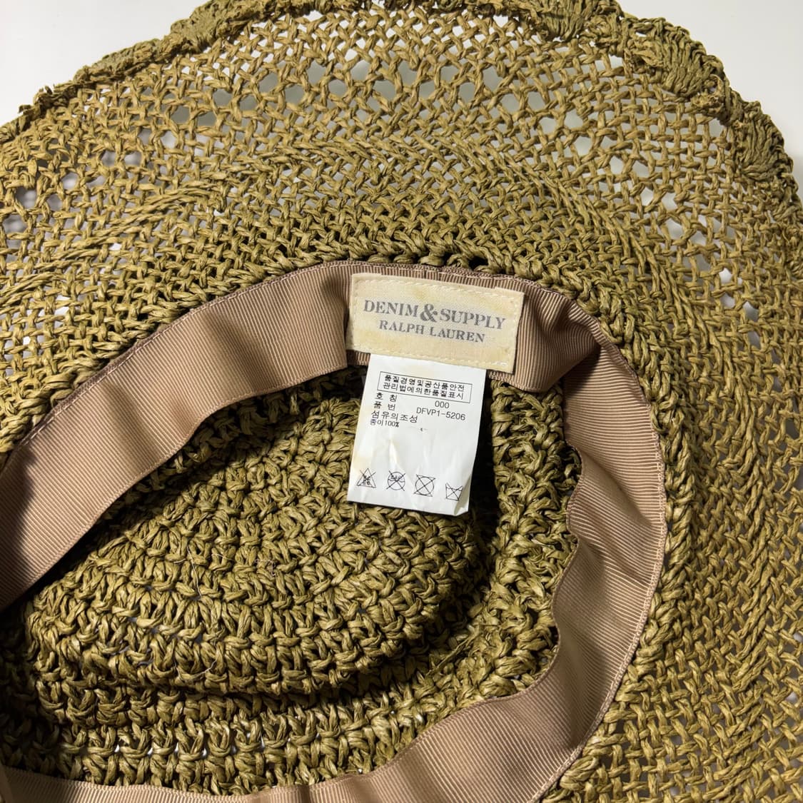 OS 폴로 데님앤서플라이 밀짚모자 페도라 상품이미지4