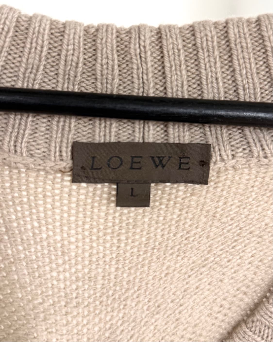 로에베 베이지 타이 백 캐시미어 가디건 상품이미지7