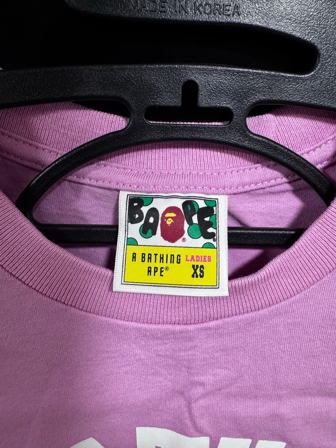 베이프 핑크 반팔 티셔프 상품이미지3