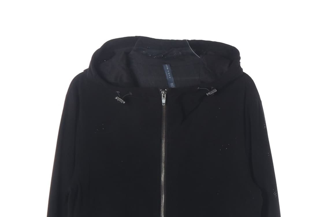 ZARA MAN 블랙 베이직 후드 집업 자켓 M 상품이미지3