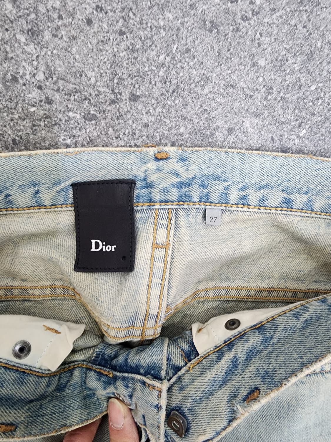 디올옴므 06SS 크래쉬 리페어 데님 상품이미지6