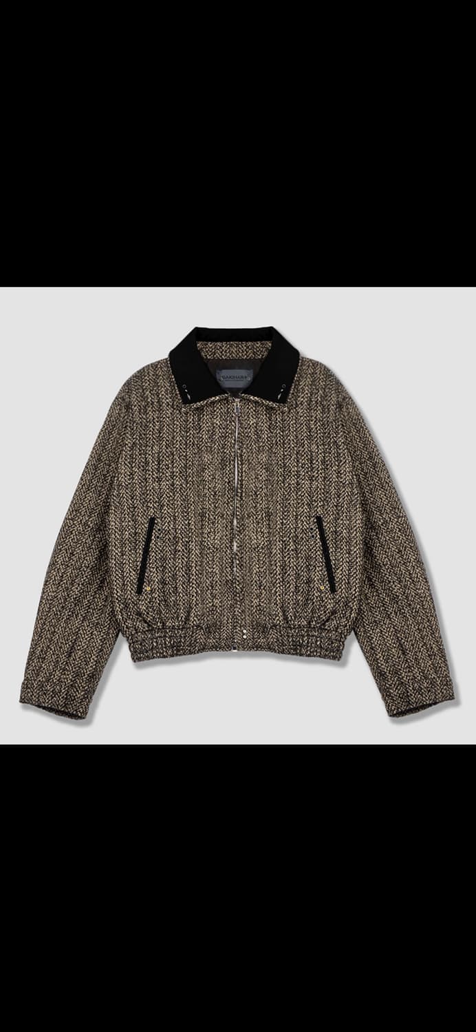 GAKIHARA 더블카라 트위드 자켓 상품이미지1