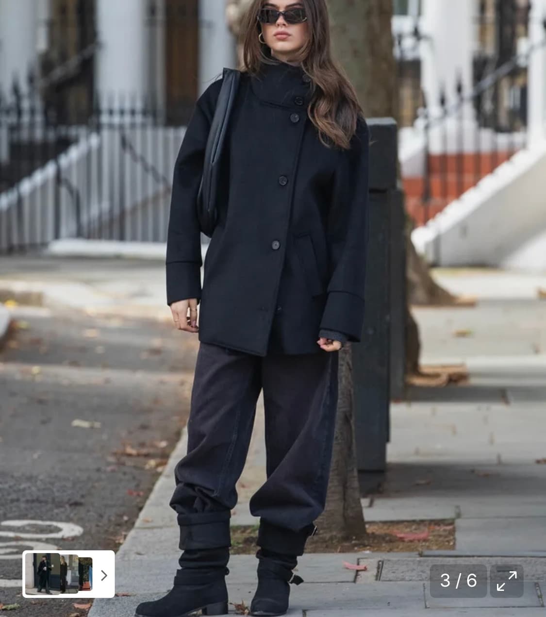 디망쉬 하프코트 블랙 상품이미지3