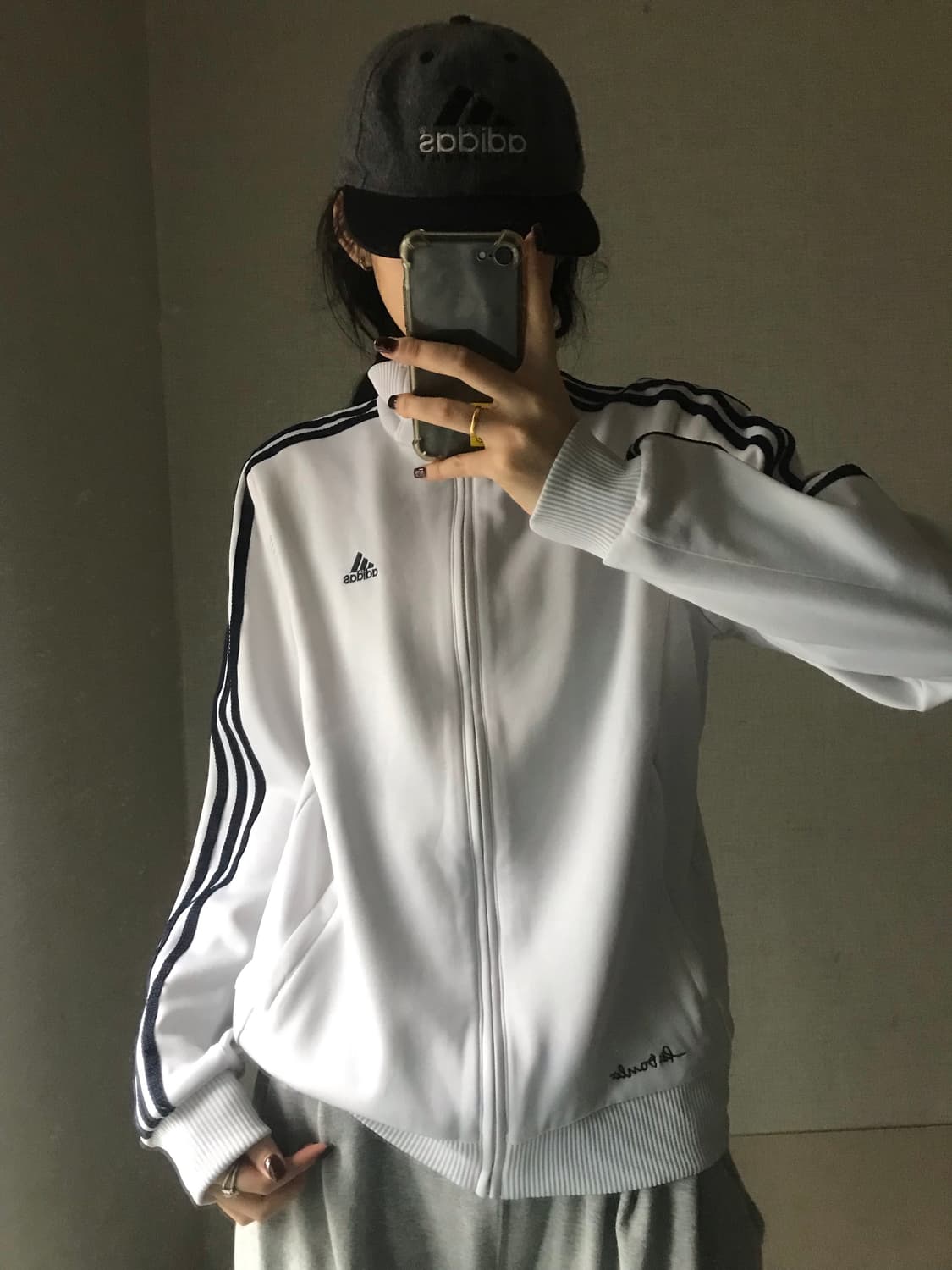 아디다스 화이트 네이비 져지 상품이미지4