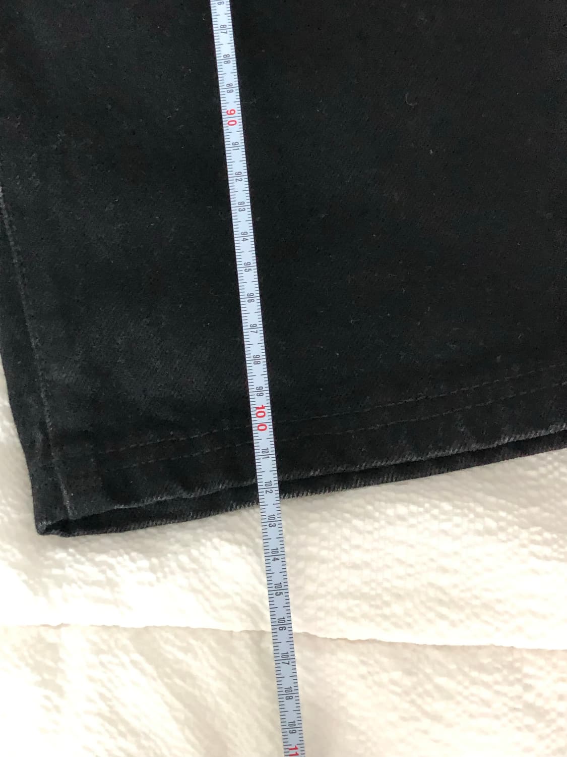 미스치프 롬버스 블랙 데님 진 (m size) 상품이미지7
