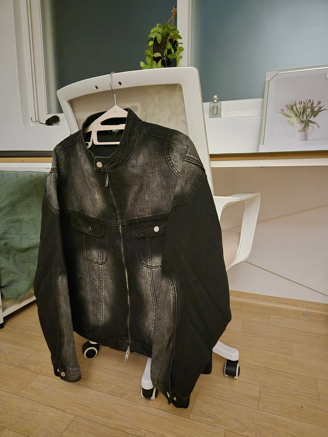 트릴리온 검정 청자켓 상품이미지2