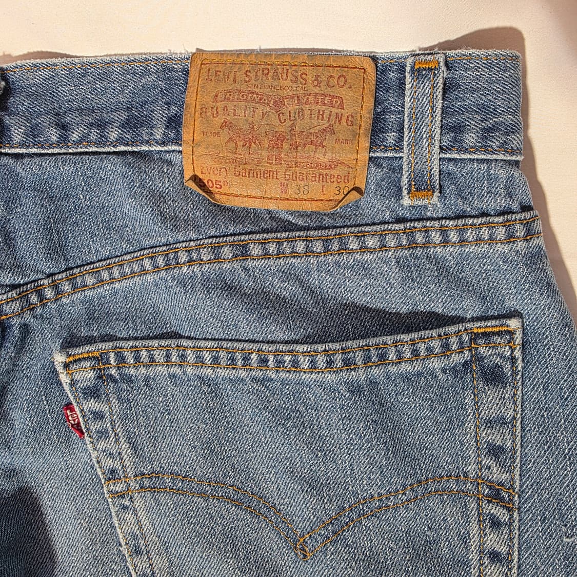 [W38L30]00s 리바이스 USA 505 데님 팬츠 상품이미지7