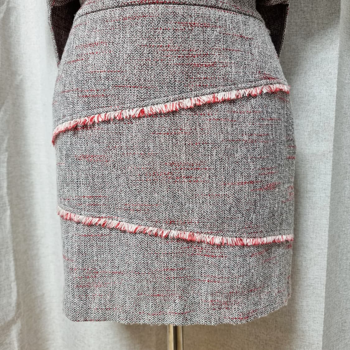 마쥬 maje 트위드짜임 투피스st 원피스 (55) 상태양호 상품이미지6