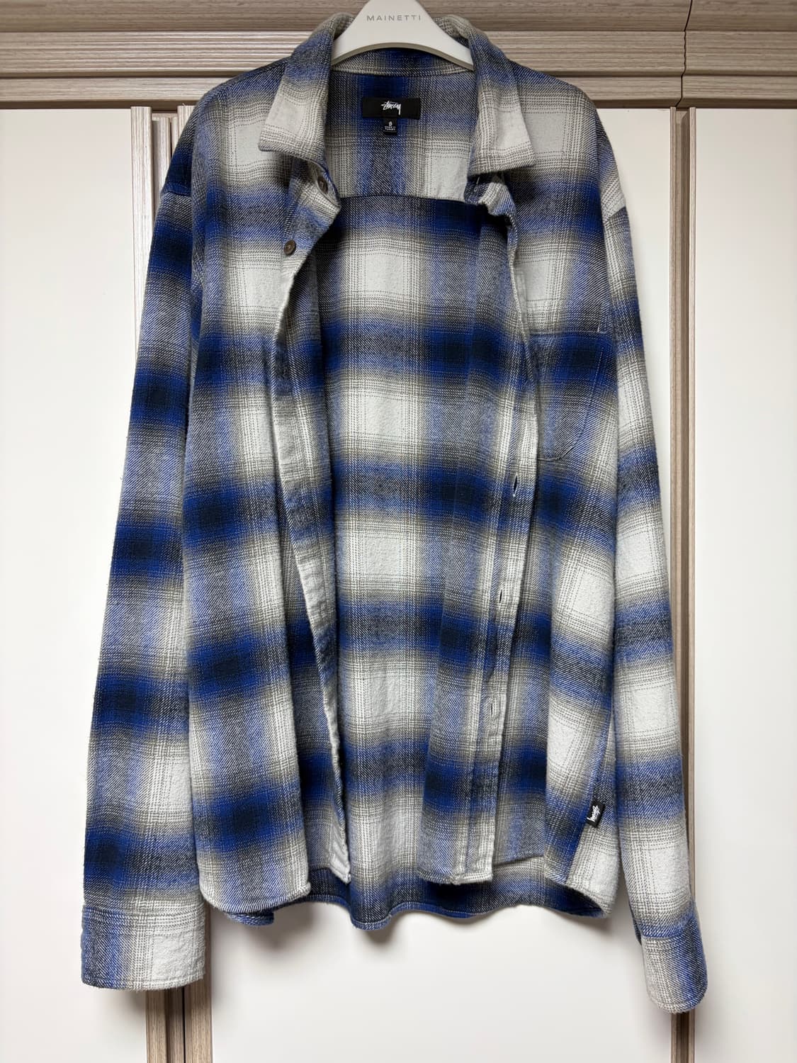 [S] Stussy 스투시 베이 플레이드 셔츠 상품이미지1