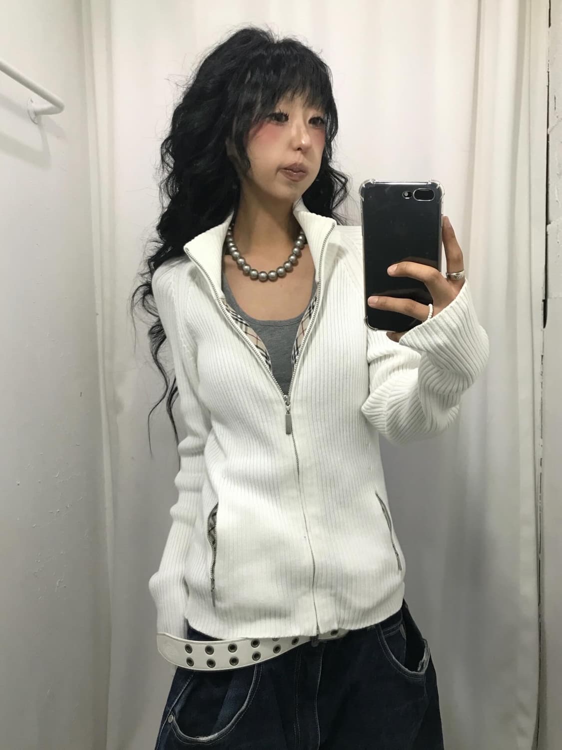 Burberry NovaCheck Knit Zip-Up (말해뭐해화이트) 상품이미지6