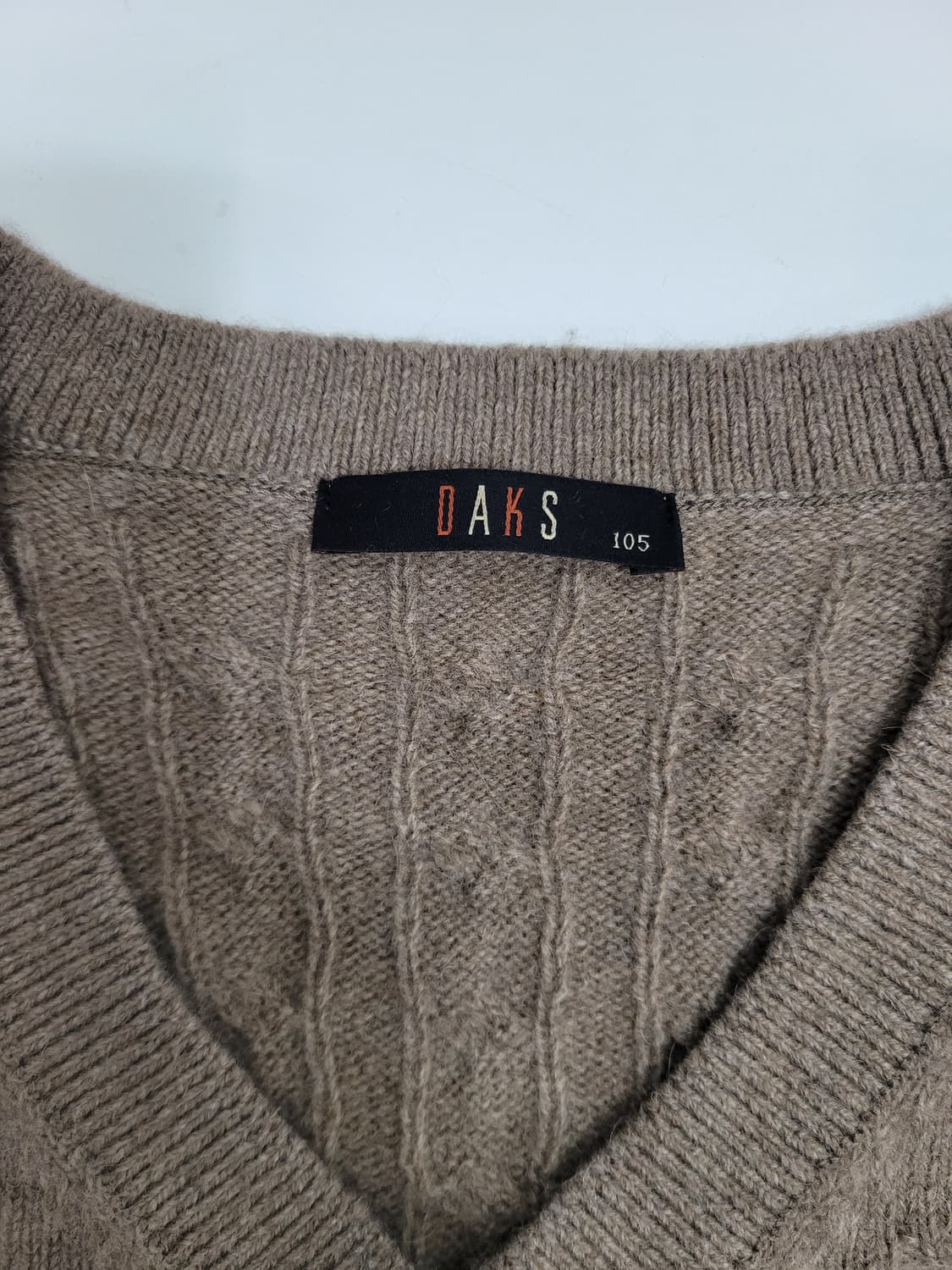 DAKS 닥스 케이블 울 알파카 니트 베스트 / 남 105
 상품이미지8