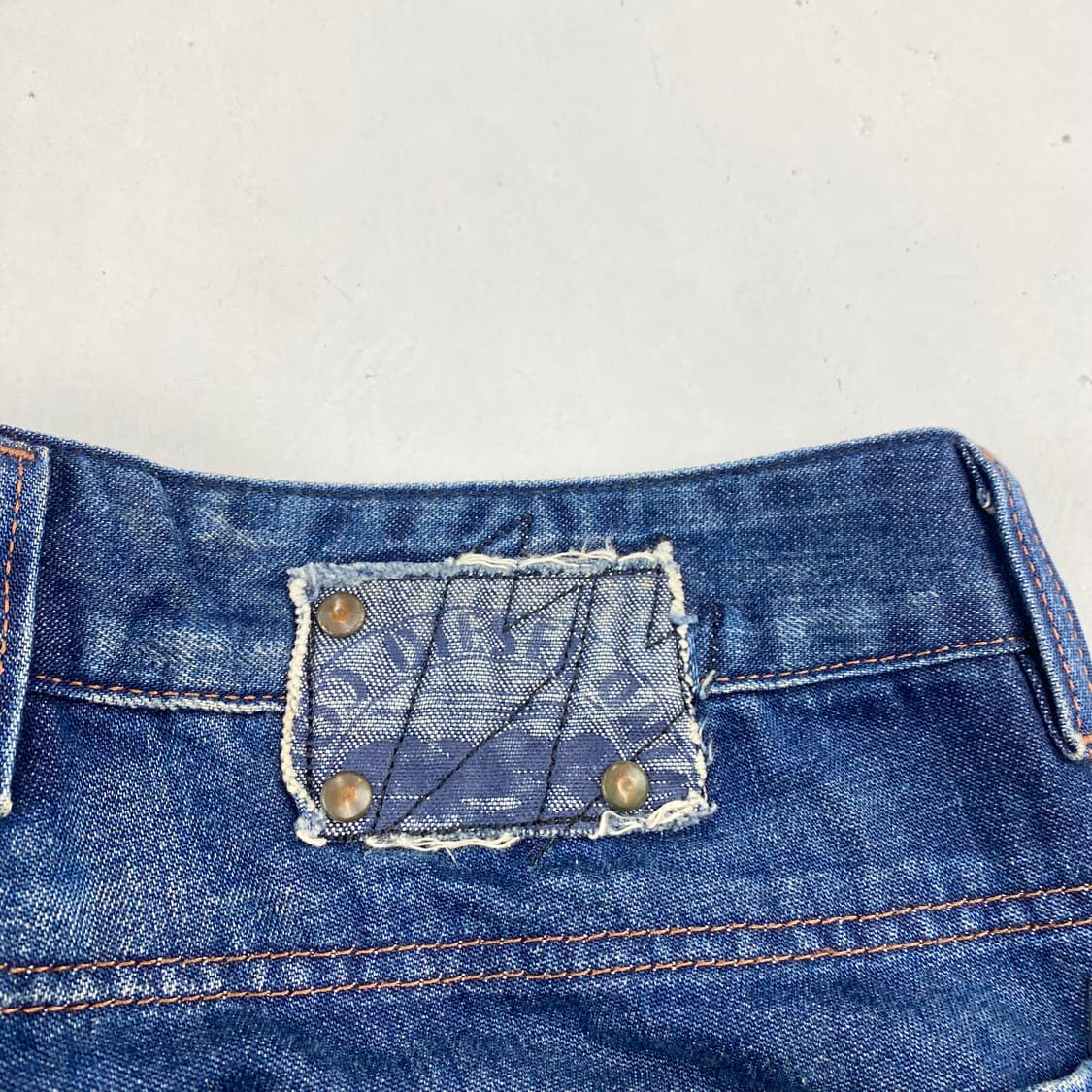 디젤 패치워크 와이드 데님 진 (34) 상품이미지9