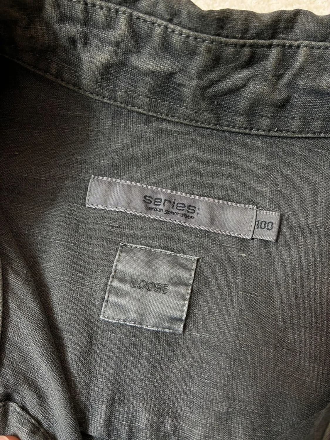 시리즈 Series 19ss 린넨 피그먼트 다잉 셔츠형 코트 PN6806 상품이미지5