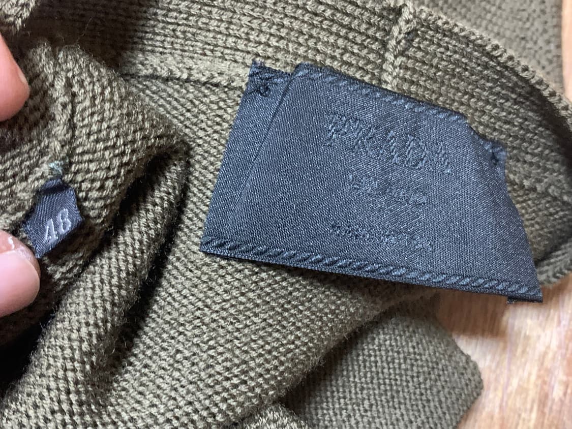 PRADA 00'S 프라다 카디건(헤비 울)48 사이즈 상품이미지7