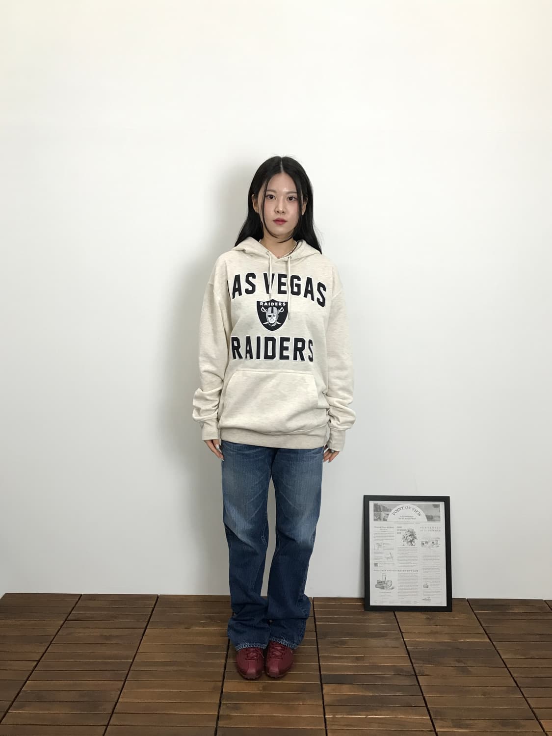 NFL Las Vegas Raiders Logo Hoodie 상품이미지1