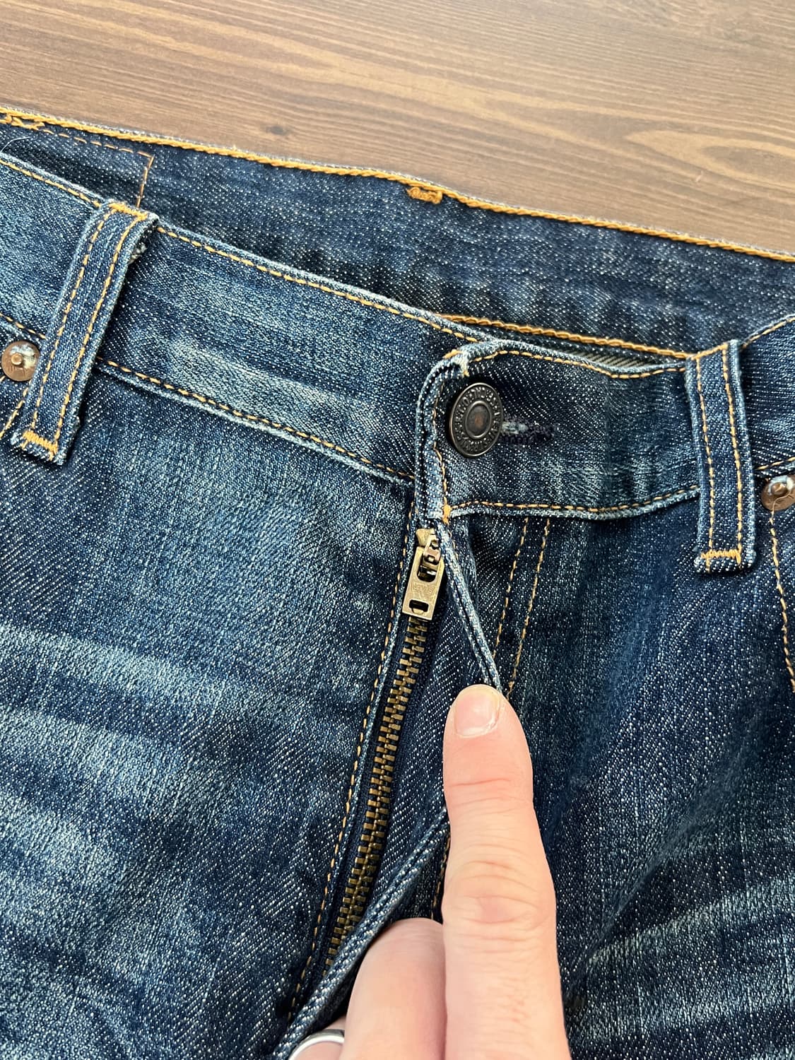 Levis 리바이스 505 제팬 워싱 데님 팬츠 상품이미지5