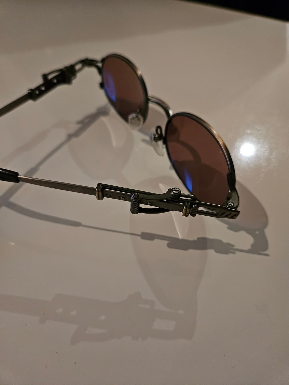 90's 장폴고티에 빈티지 아카이브 앤틱 건메탈 & 골드 선글라스 상품이미지4