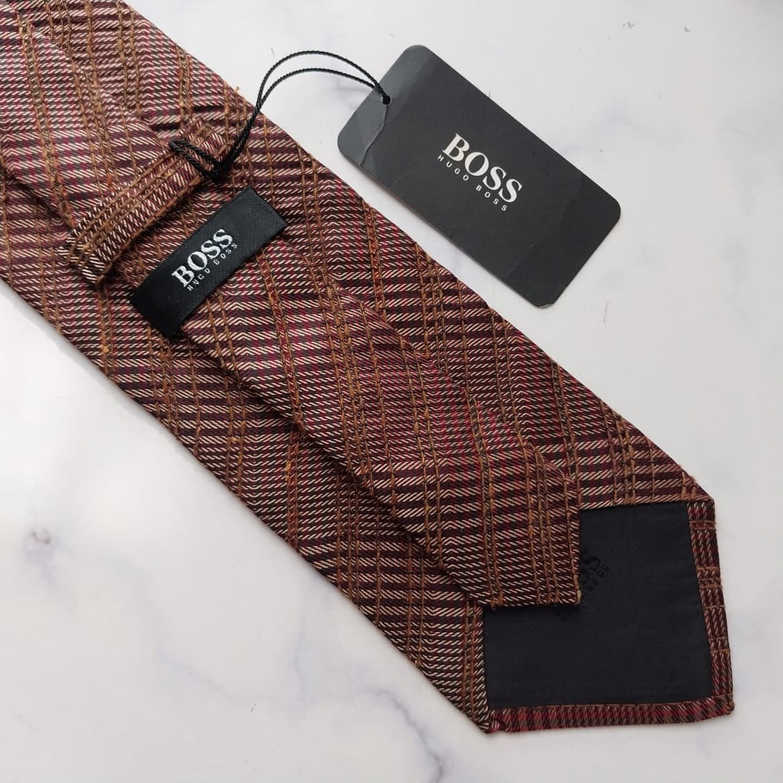 HUGO BOSS 휴고 보스 넥타이 브라운 K2237 새제품 상품이미지7