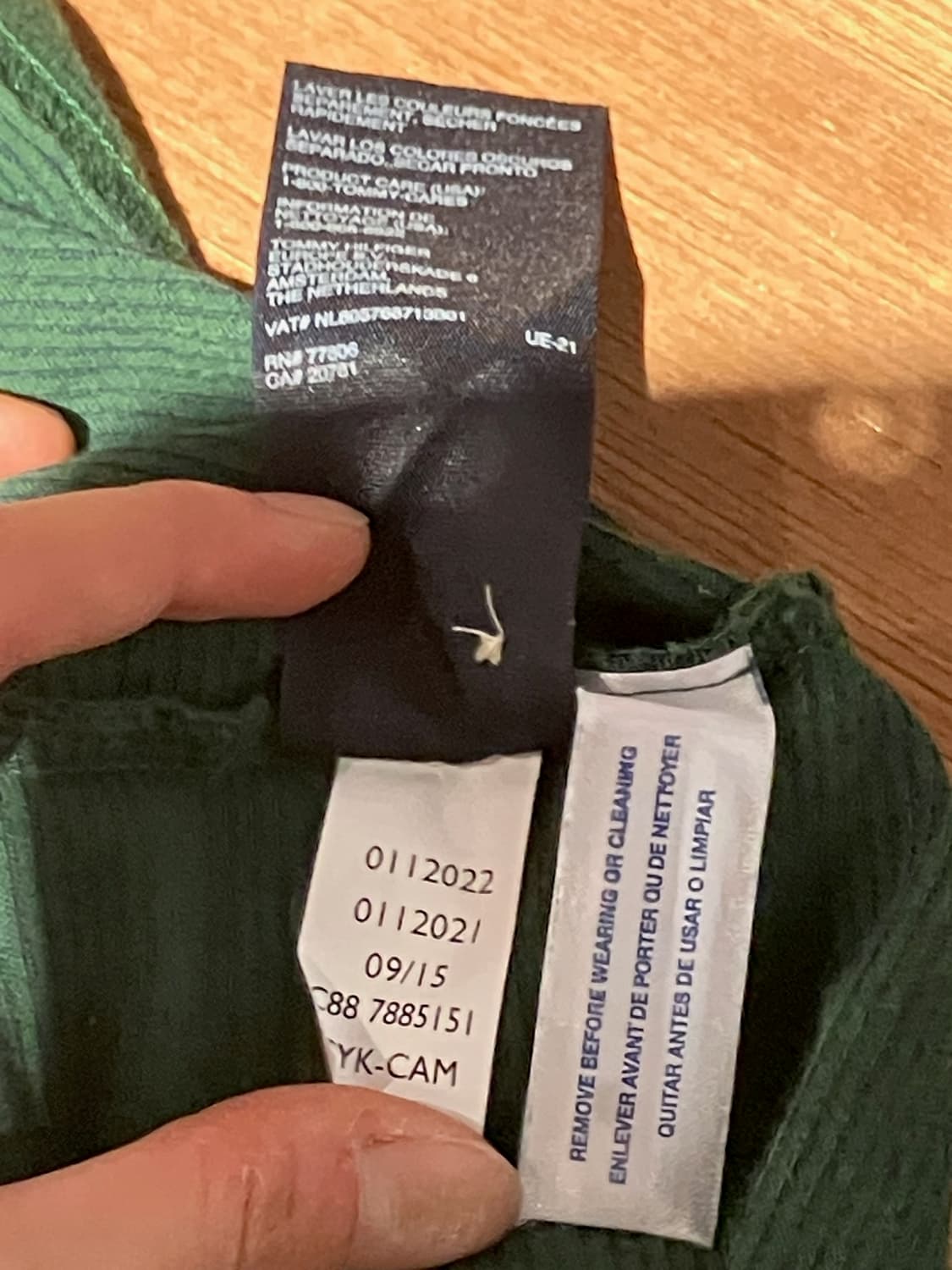 Tommy Hilfiger 자카드 카라 반팔 티셔츠 S 상품이미지9