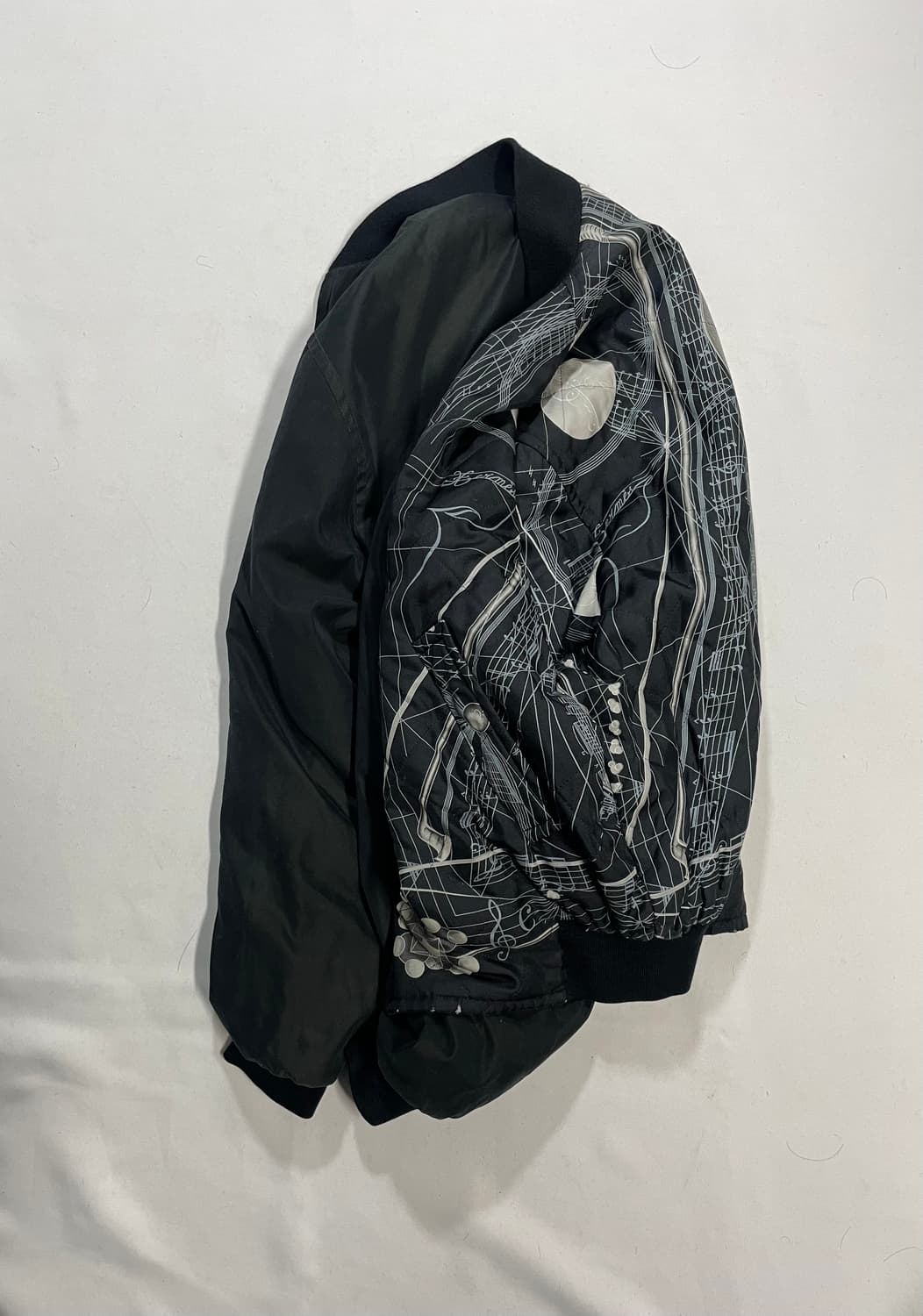 90‘s 에르메스 실크 리버시블 봄버 자켓 상품이미지10