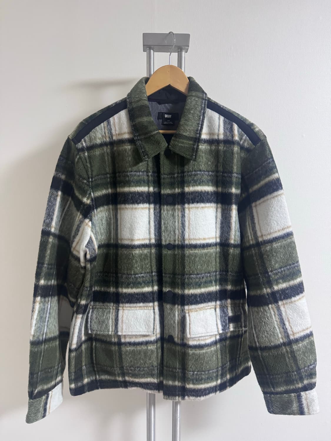 DKNY 체크 반코트 사이즈 L 상품이미지1